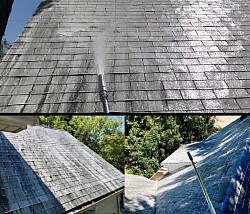 Roof Cleaning In St. Clair County Michigan - Blue Water Soft Wash Power Washing And Pressure Washing Port Huron Michigan, Fort Gratiot, Croswell, Almont Michigan