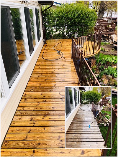 deck cleaning and sealing in sanilac county michigan