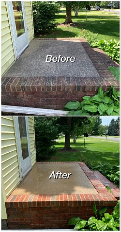 concrete patio and porch cleaning in port sanilac mi