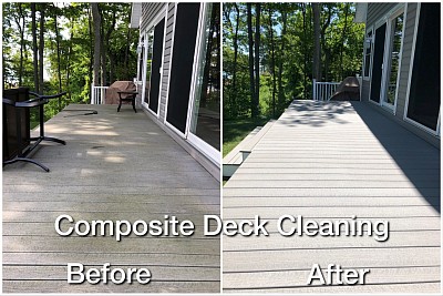 Composite deck cleaning in croswell michigan