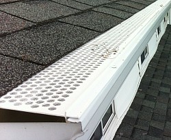 Gutter Cover Screen Installation - Blue Water Soft Wash Exterior Pressure Washing In Sandusky Michigan