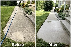 sidewalk power washing in port sanilac | Blue Water Soft Wash