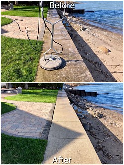 sidewalk cleaning in port huron michigan