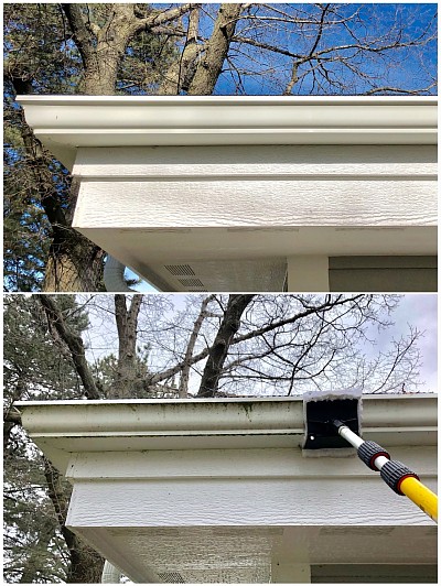 Gutter cleaning in Sanilac Michigan