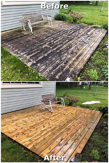 deck power washing in lexington michigan | Blue Water Soft Wash