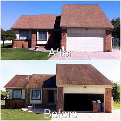 Roof cleaning in croswell michigan