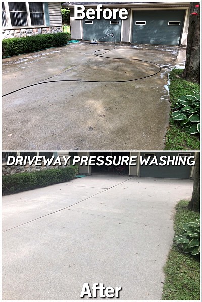 Driveway power washing in croswell michigan